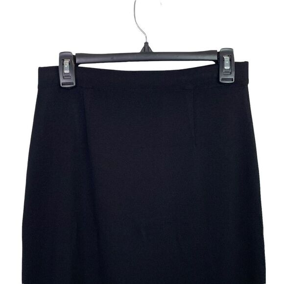 Exclusively‎ Misook Women’s Black Acrylic Pencil Pull On Skirt Size S - Picture 2 of 5